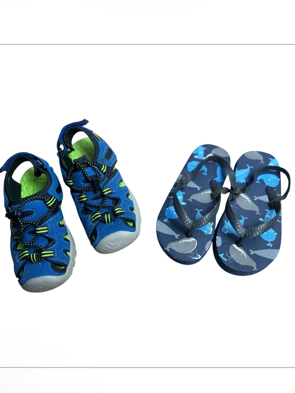 Kids Blue Slip-On Water Shoes and Sandals - Picture 15 of 16